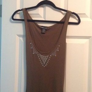 Olive green maxi dress